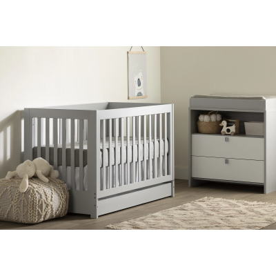 Cookie crib and changing table set